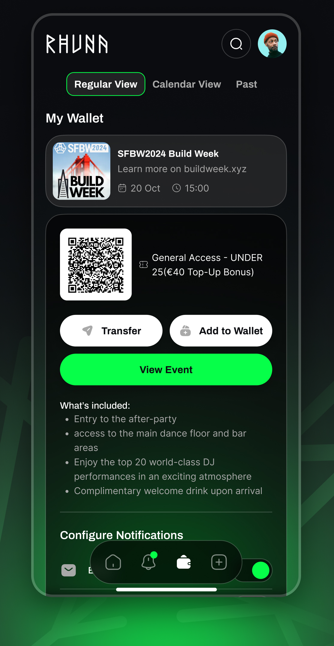 Rhuna app screenshot